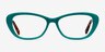 Selina Teal & Tortoise AcetateEyeglass Frames from EyeBuyDirect, Front View
