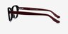 Selina Black & Burgundy AcetateEyeglass Frames from EyeBuyDirect, Side View