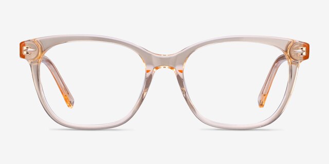 Yana Clear Melon AcetateEyeglass Frames from EyeBuyDirect, Front View