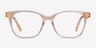 Yana Clear Melon AcetateEyeglass Frames from EyeBuyDirect, Front View