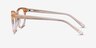 Yana Clear Melon AcetateEyeglass Frames from EyeBuyDirect, Side View