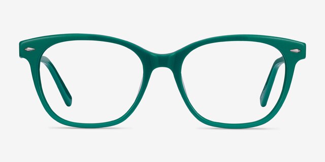 Yana Teal AcetateEyeglass Frames from EyeBuyDirect, Front View