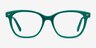 Yana Teal AcetateEyeglass Frames from EyeBuyDirect, Front View