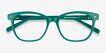 Yana Teal AcetateEyeglass Frames from EyeBuyDirect, Closed View