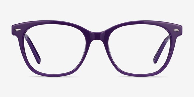 Yana Purple AcetateEyeglass Frames from EyeBuyDirect, Front View