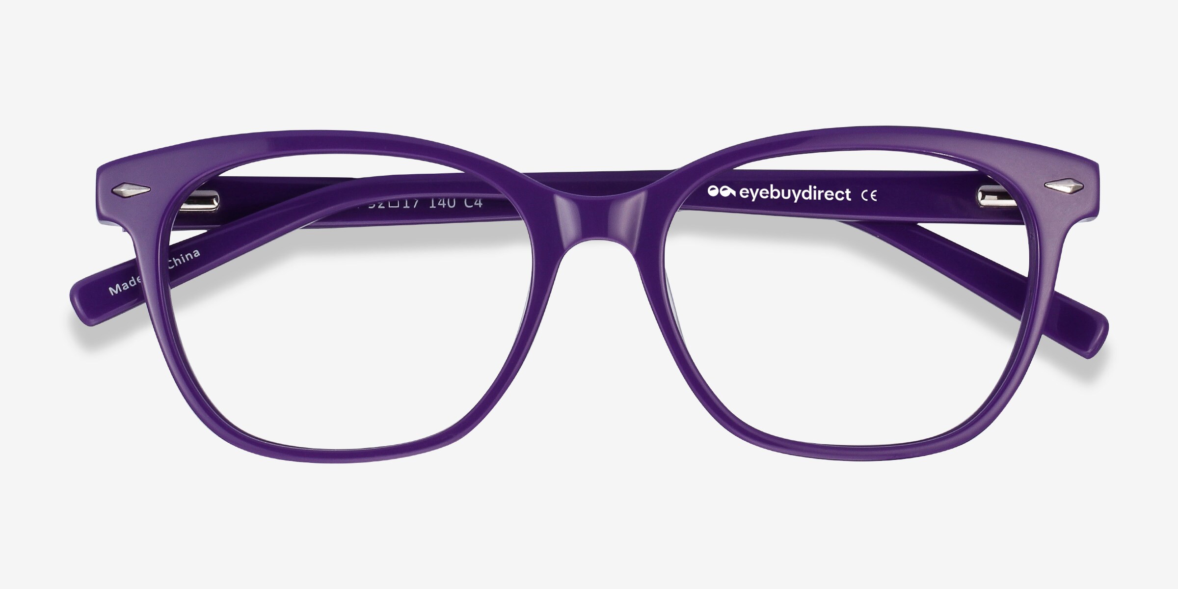 Yana Cat Eye Purple Glasses for Women | Eyebuydirect