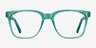 Jamie Emerald Green AcétateMontures de lunettes de vue d'EyeBuyDirect, Vue de Face