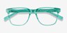 Jamie Emerald Green AcétateMontures de lunettes de vue d'EyeBuyDirect, Vue Rapprochée
