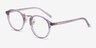 Chillax Lavender MetalEyeglass Frames from EyeBuyDirect, Angle View