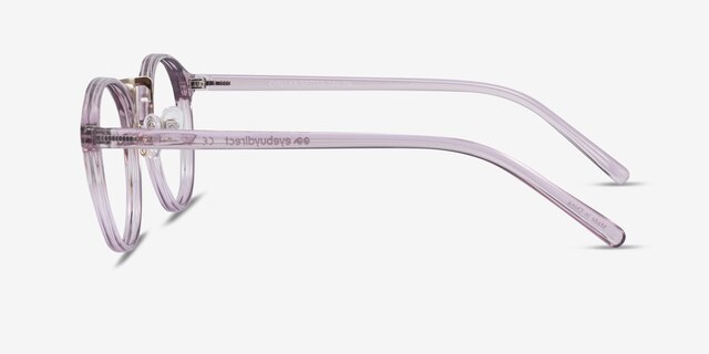 Chillax Lavender MetalEyeglass Frames from EyeBuyDirect, Side View