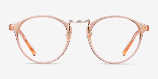 Chillax Clear Melon MetalEyeglass Frames from EyeBuyDirect, Front View