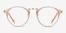 Chillax Clear Melon MetalEyeglass Frames from EyeBuyDirect, Front View