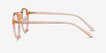 Chillax Clear Melon MetalEyeglass Frames from EyeBuyDirect, Side View