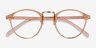 Chillax Clear Melon MetalEyeglass Frames from EyeBuyDirect, Closed View