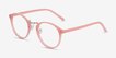 Chillax Coral MetalEyeglass Frames from EyeBuyDirect, Angle View