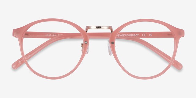 Chillax Coral MétalMontures de lunettes de vue d'EyeBuyDirect, Vue Rapprochée