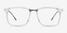 Forte Clear Plastic-metalEyeglass Frames from EyeBuyDirect, Front View