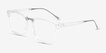 Forte Clear Plastic, MetalEyeglass Frames from EyeBuyDirect, Angle View
