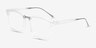 Forte Clear Plastic-metalEyeglass Frames from EyeBuyDirect, Angle View