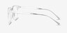 Forte Clear Plastic-metalEyeglass Frames from EyeBuyDirect, Side View