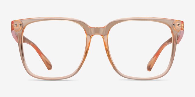 Piano Melon PlasticEyeglass Frames from EyeBuyDirect, Front View