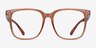Piano Brown PlasticEyeglass Frames from EyeBuyDirect, Front View