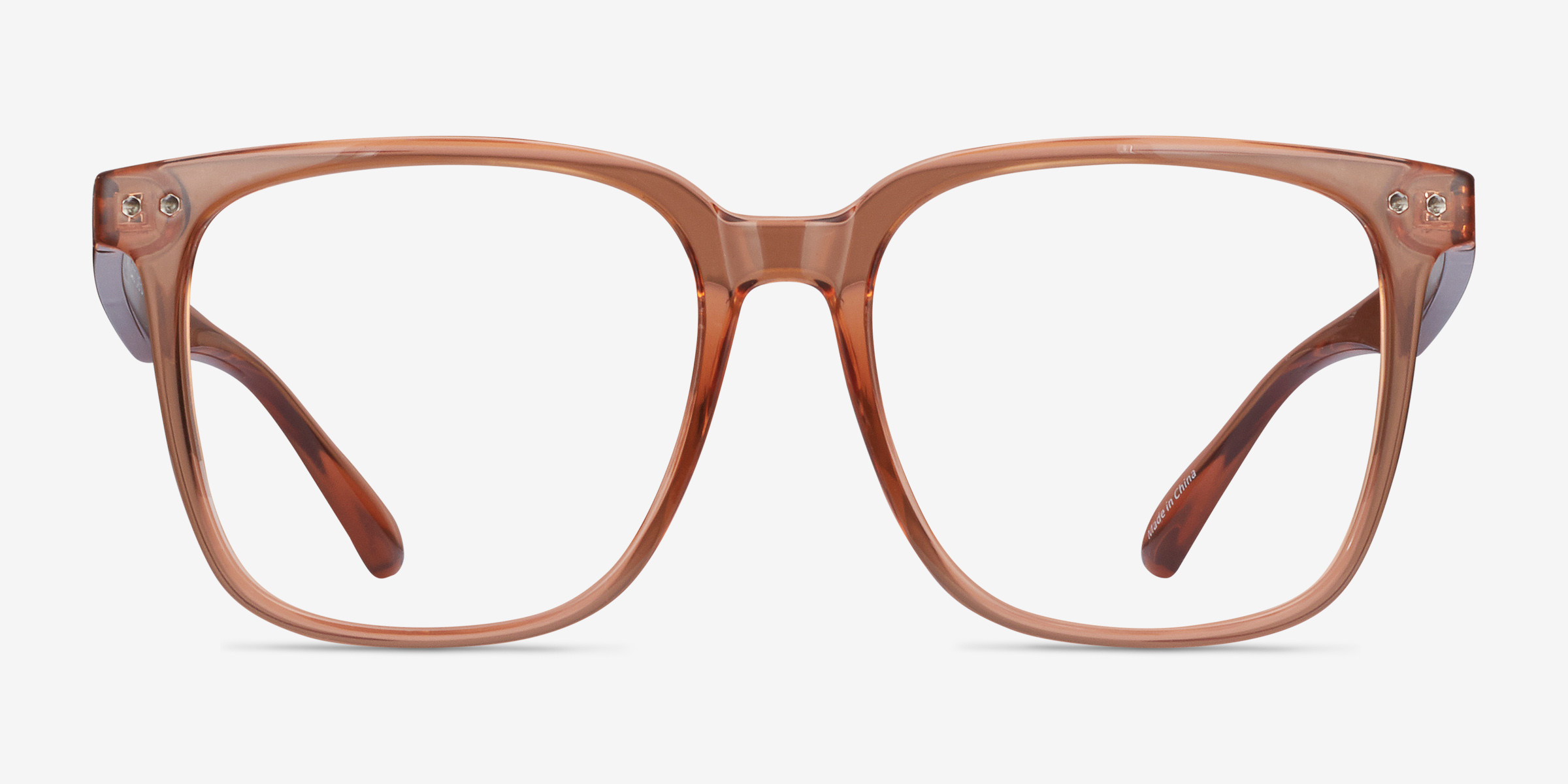 Piano Square Brown Full Rim Eyeglasses Eyebuydirect