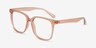 Piano Brown PlasticEyeglass Frames from EyeBuyDirect, Angle View