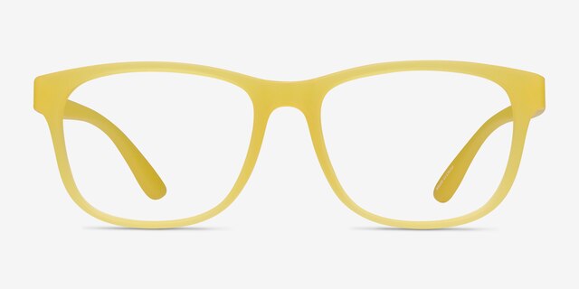 Milo Yellow PlasticEyeglass Frames from EyeBuyDirect, Front View