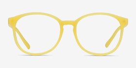Dutchess Jaune Plastique Montures de lunettes de vue d'EyeBuyDirect, Vue de Face