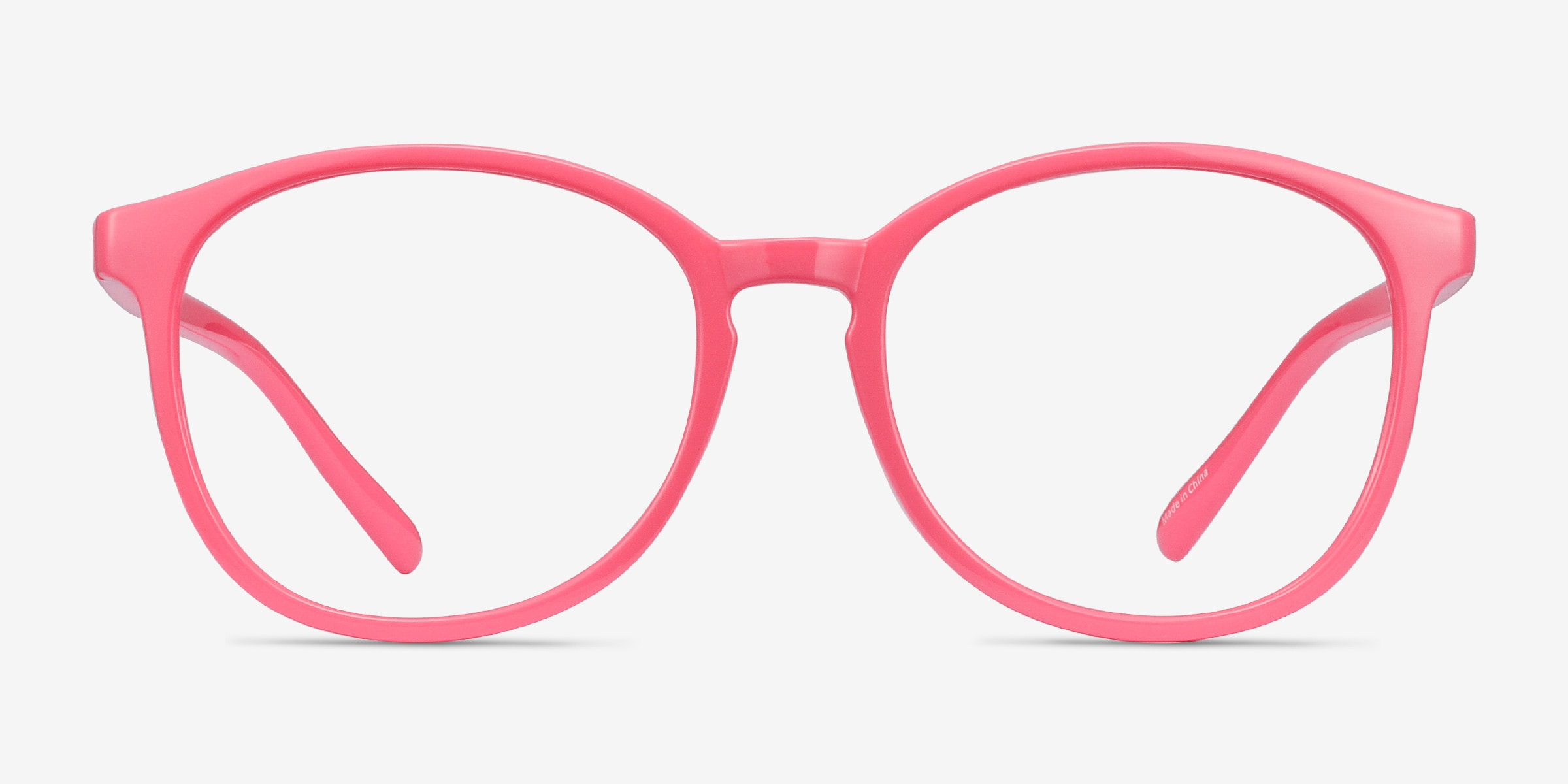 Pink plastic store glasses frames