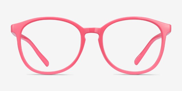 Dutchess Neon Pink PlasticEyeglass Frames from EyeBuyDirect, Front View