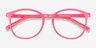 Dutchess Neon Pink PlasticEyeglass Frames from EyeBuyDirect, Closed View