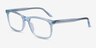 Ballast Clear Blue AcetateEyeglass Frames from EyeBuyDirect, Angle View