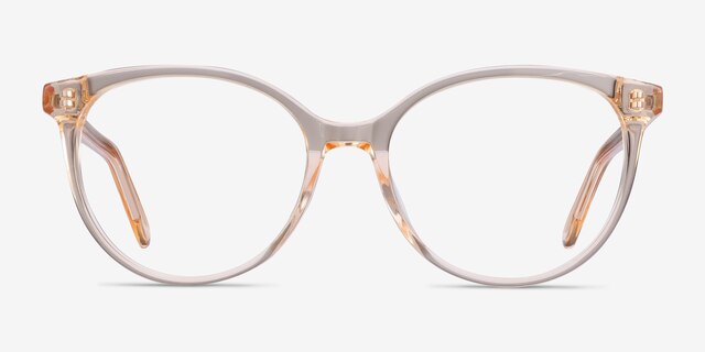Nala Clear Melon AcetateEyeglass Frames from EyeBuyDirect, Front View