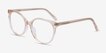 Nala Clear Melon AcetateEyeglass Frames from EyeBuyDirect, Angle View