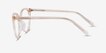 Nala Clear Melon AcetateEyeglass Frames from EyeBuyDirect, Side View