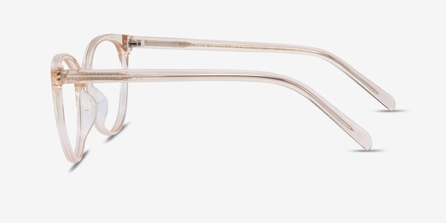 Nala Clear Melon AcetateEyeglass Frames from EyeBuyDirect, Side View
