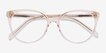 Nala Clear Melon AcetateEyeglass Frames from EyeBuyDirect, Closed View