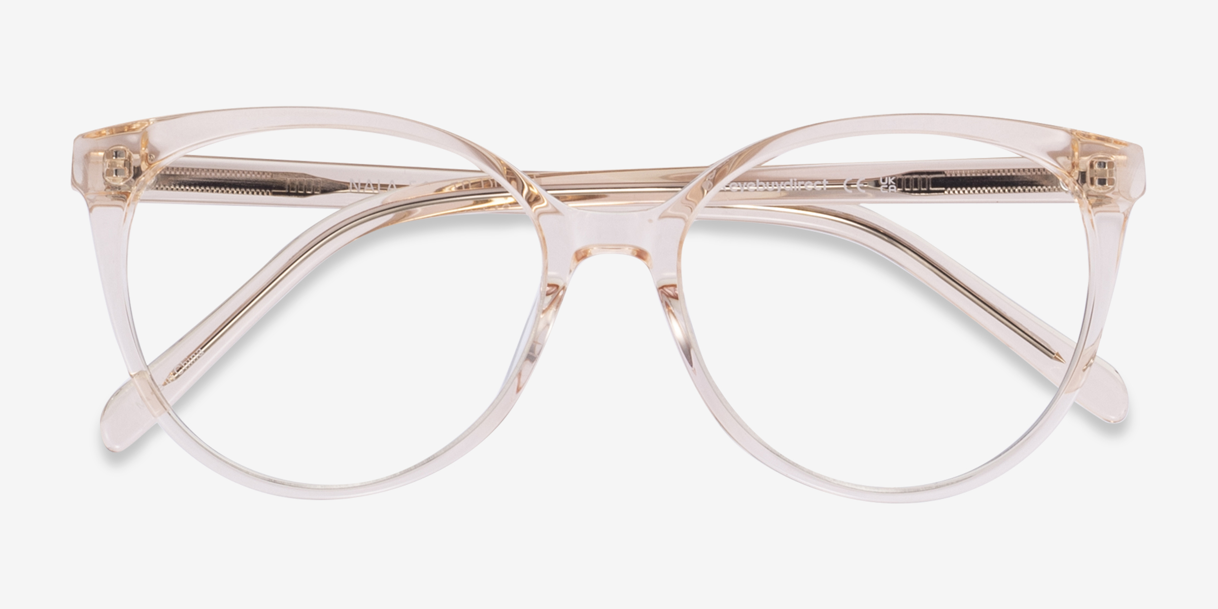 Nala Cat Eye Clear Melon Glasses for Women Eyebuydirect Canada