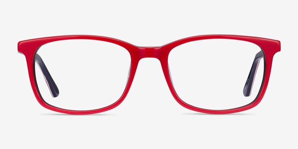 July Red & Navy Acétate Montures de lunettes de vue