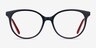 Patriot Navy & Red AcetateEyeglass Frames from EyeBuyDirect, Front View