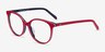 Patriot Red & Navy AcetateEyeglass Frames from EyeBuyDirect, Angle View