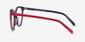 Patriot Red & Navy AcetateEyeglass Frames from EyeBuyDirect, Side View