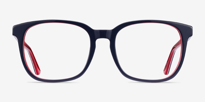 Firework Navy & Red Acétate Montures de lunettes de vue d'EyeBuyDirect