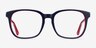 Firework Navy & Red AcetateEyeglass Frames from EyeBuyDirect, Front View