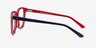 Firework Navy & Red AcetateEyeglass Frames from EyeBuyDirect, Side View