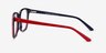 Firework Red & Navy AcetateEyeglass Frames from EyeBuyDirect, Side View