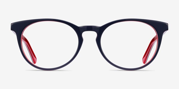 Tradition Navy & Red Acétate Montures de lunettes de vue