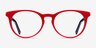 Tradition Red & Navy AcetateEyeglass Frames from EyeBuyDirect, Front View